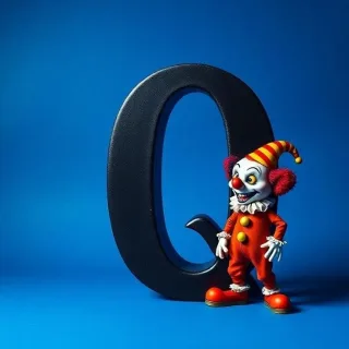 Clown — letter Q