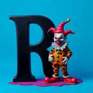 Clown — letter R