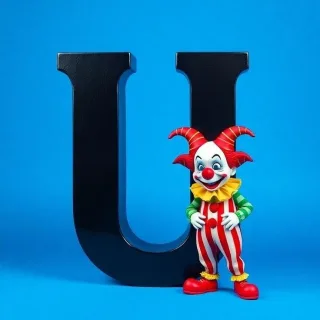 Clown — letter U