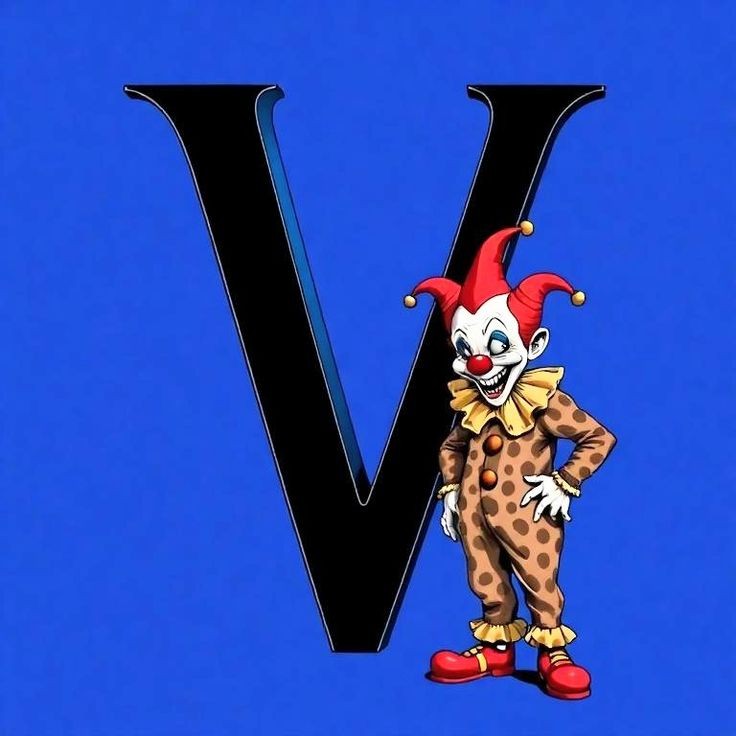 Clown — letter V