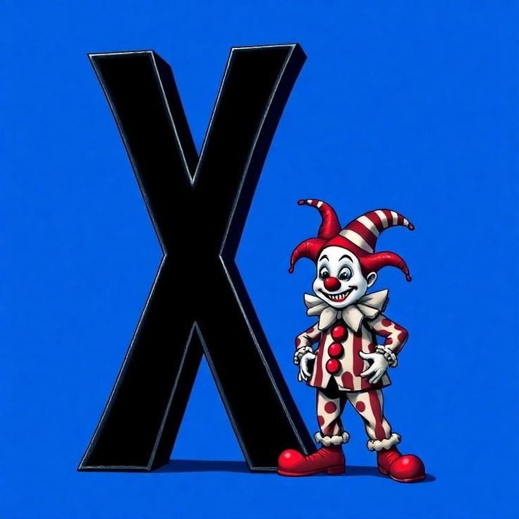 Clown — letter X