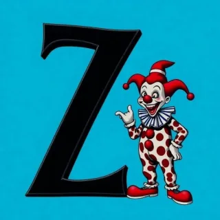 Clown — letter Z