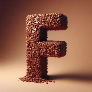 Coffee — letter F