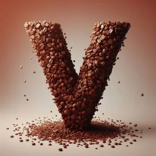 Coffee — letter V