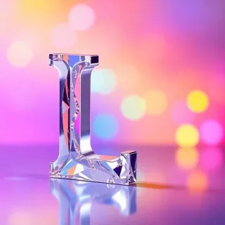 Colored glass 2 — letter L