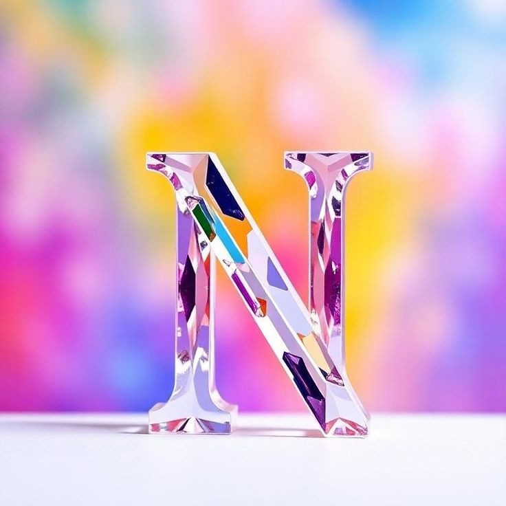 Colored glass 2 — letter N