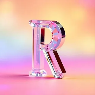 Colored glass 2 — letter R