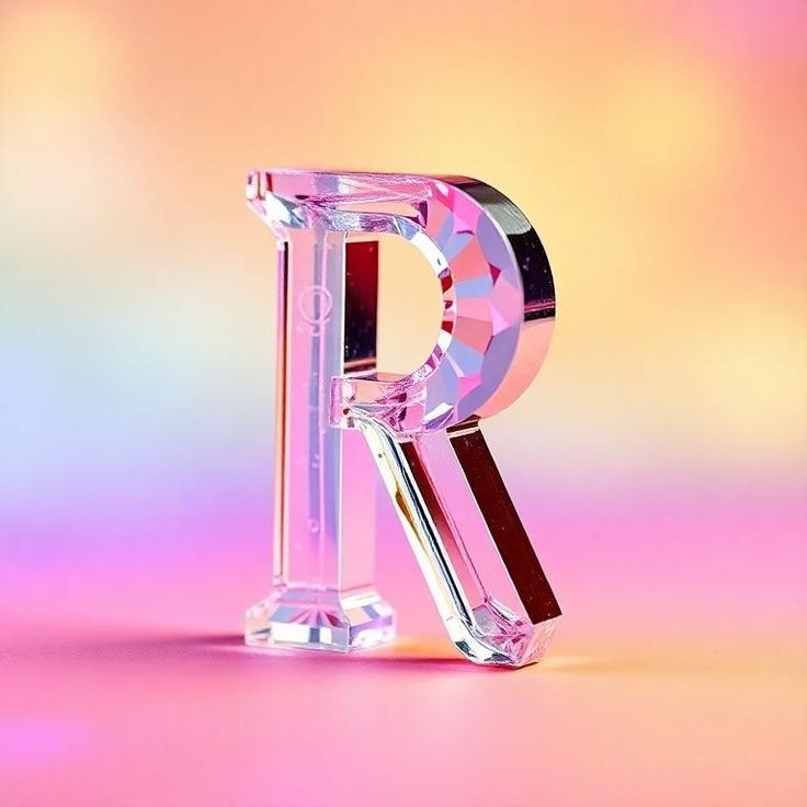 Colored glass 2 — letter R