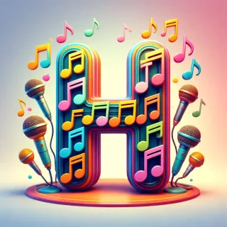 Colored microphones — letter H