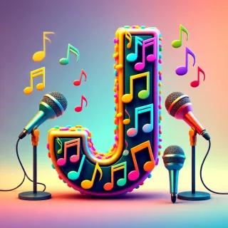 Colored microphones — letter J