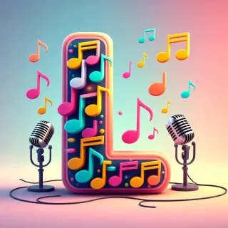 Colored microphones — letter L