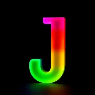 Colorful 3 — letter J