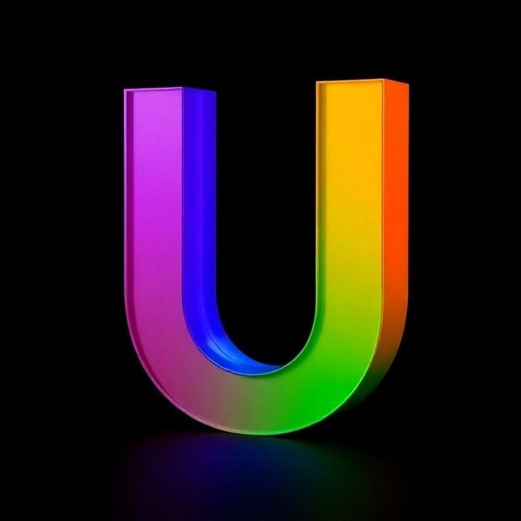 Colorful 3 — letter U