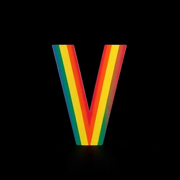 Colorful 3 — letter V