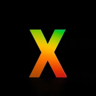 Colorful 3 — letter X
