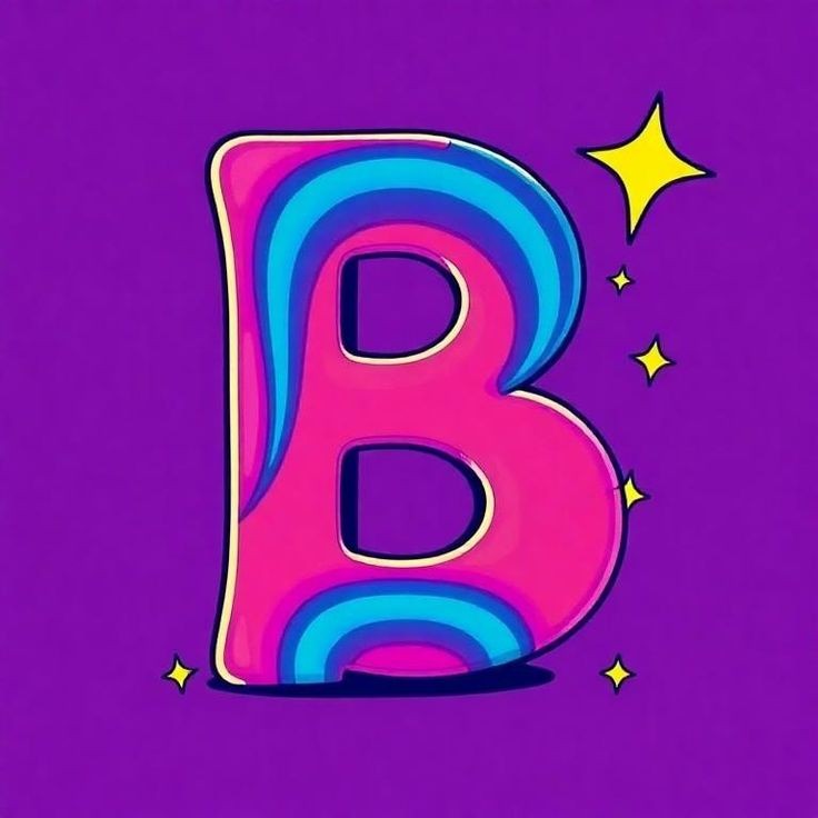 Colorful 4 — letter B