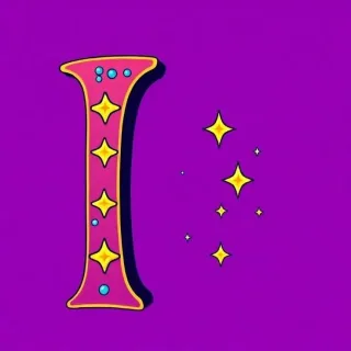Colorful 4 — letter I