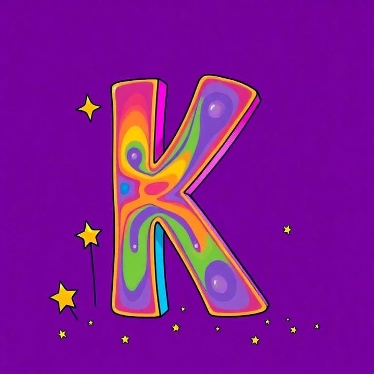 Colorful 4 — letter K
