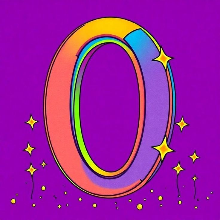 Colorful 4 — letter O