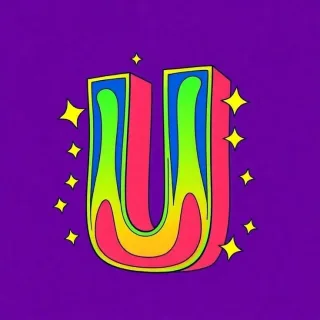 Colorful 4 — letter U