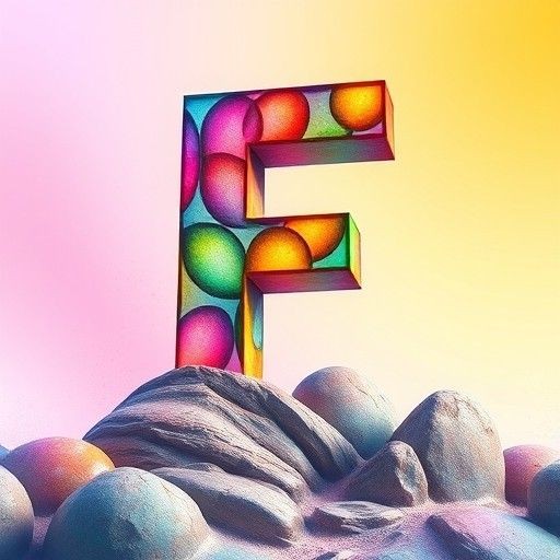Colorful 5 — letter F