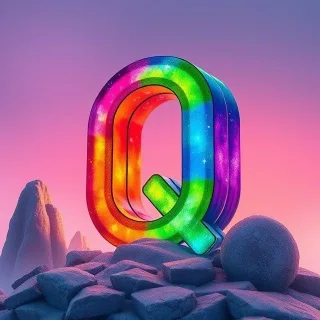 Colorful 5 — letter Q