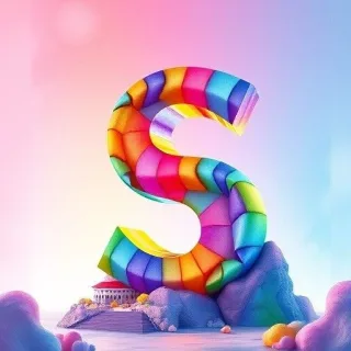 Colorful 5 — letter S