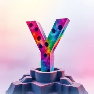 Colorful 5 — letter Y