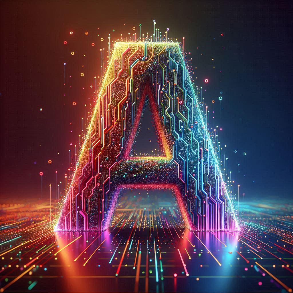 Colorful Matrix 2 — letter A