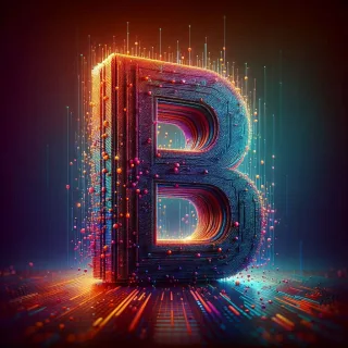 Colorful Matrix 2 — letter B