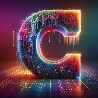 Colorful Matrix 2 — letter C