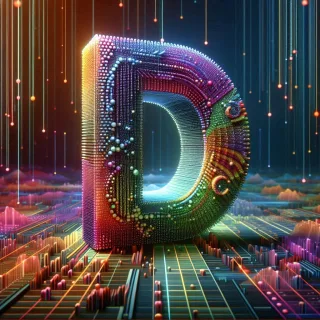 Colorful Matrix 2 — letter D