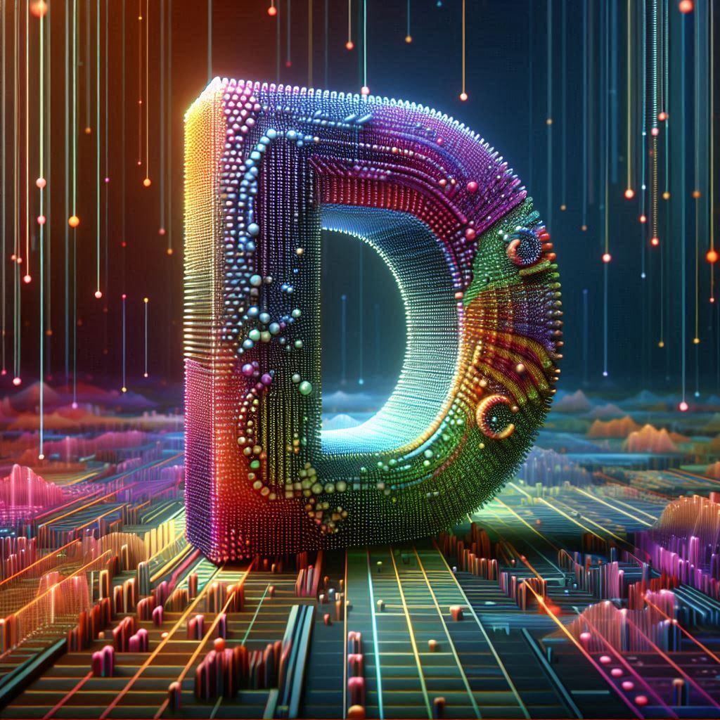 Colorful Matrix 2 — letter D