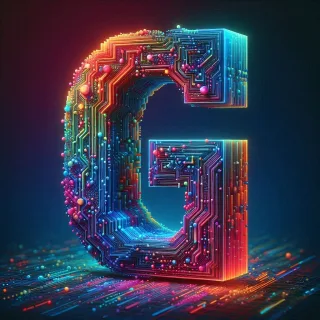 Colorful Matrix 2 — letter G
