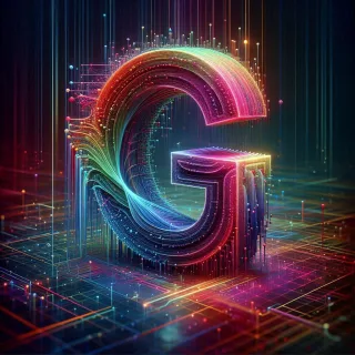 Colorful Matrix 2 — letter G (variant 2)