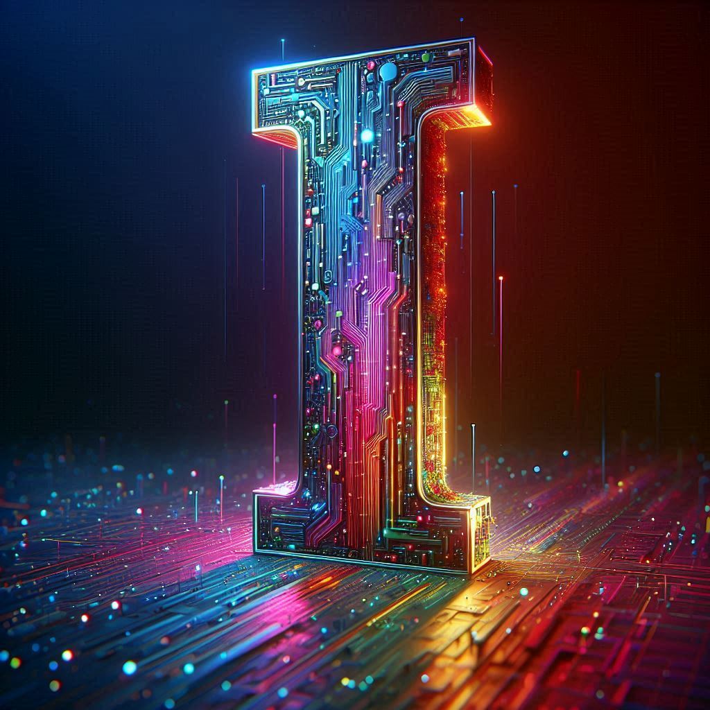 Colorful Matrix 2 — letter I