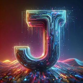 Colorful Matrix 2 — letter J