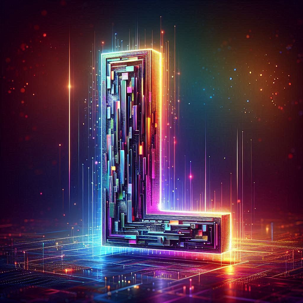 Colorful Matrix 2 — letter L