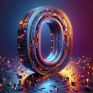 Colorful Matrix 2 — letter O