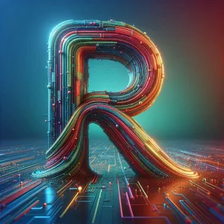 Colorful Matrix 2 — letter R