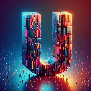 Colorful Matrix 2 — letter U