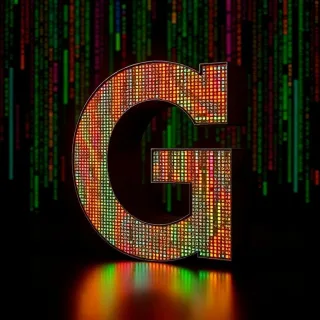 Colorful matrix — letter G