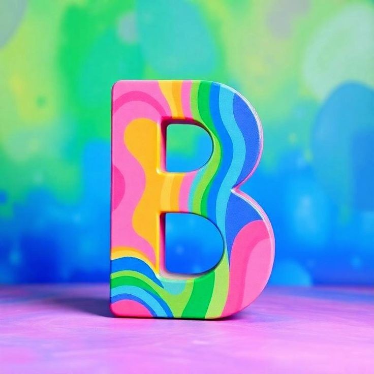 Colorful — letter B
