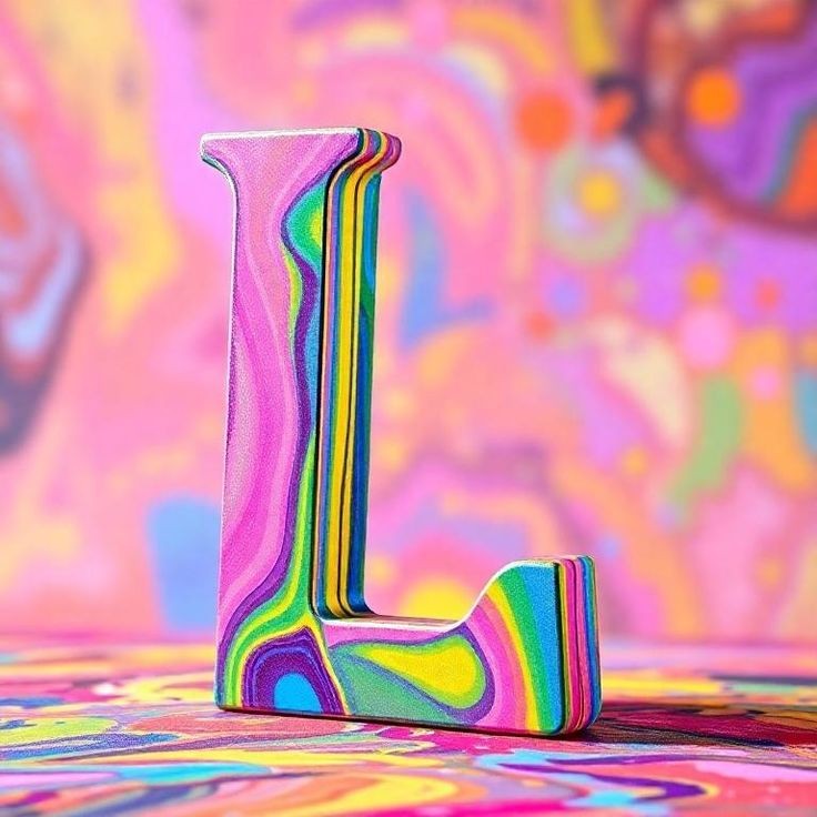 Colorful — letter L