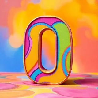 Colorful — letter O