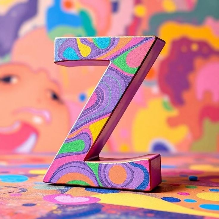Colorful — letter Z