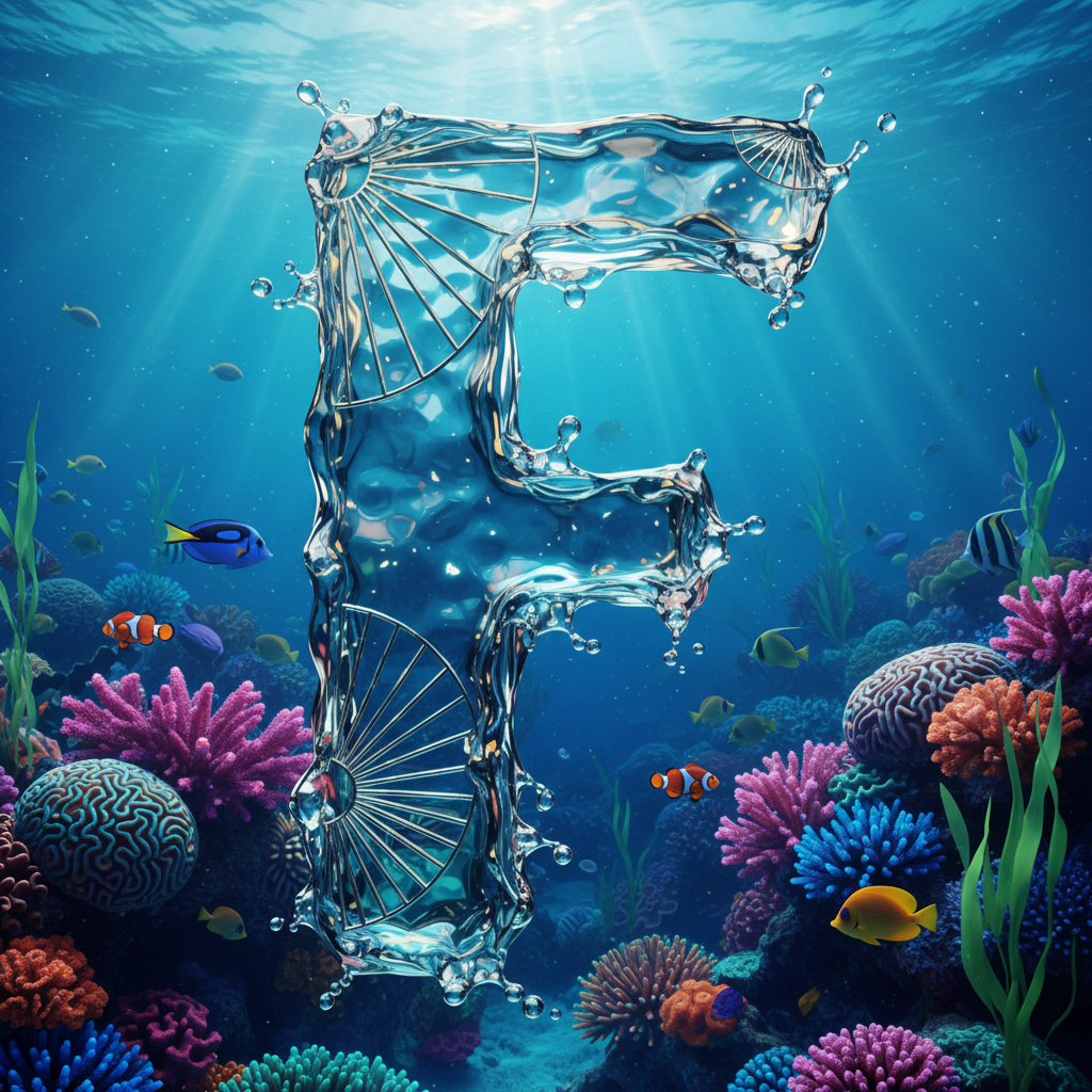 Coral reef — letter F