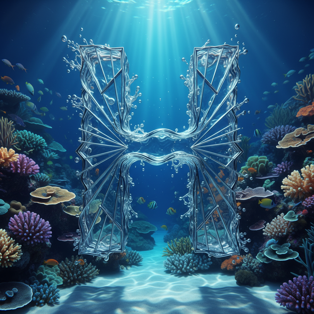 Coral reef — letter H