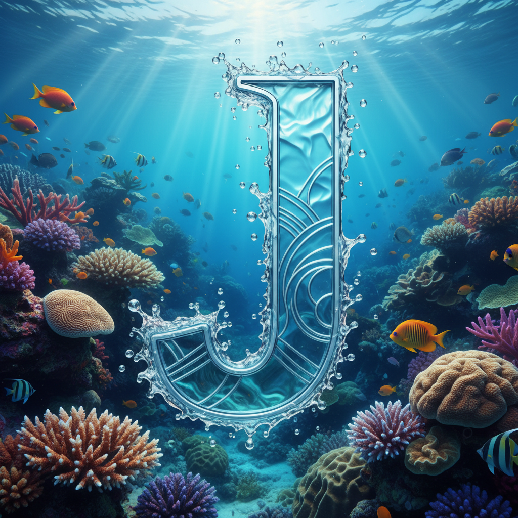 Coral reef — letter J