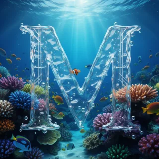 Coral reef — letter M